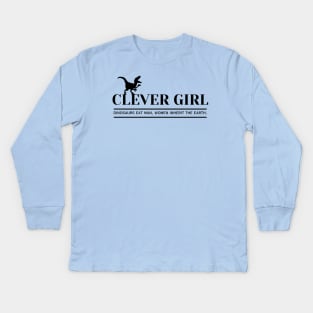 Jurassic Park - Clever Girl Kids Long Sleeve T-Shirt